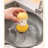 High-quality Nano Cleaning Brush With Handle For Pots And Dishes Cute And Detachable Eggshell Design