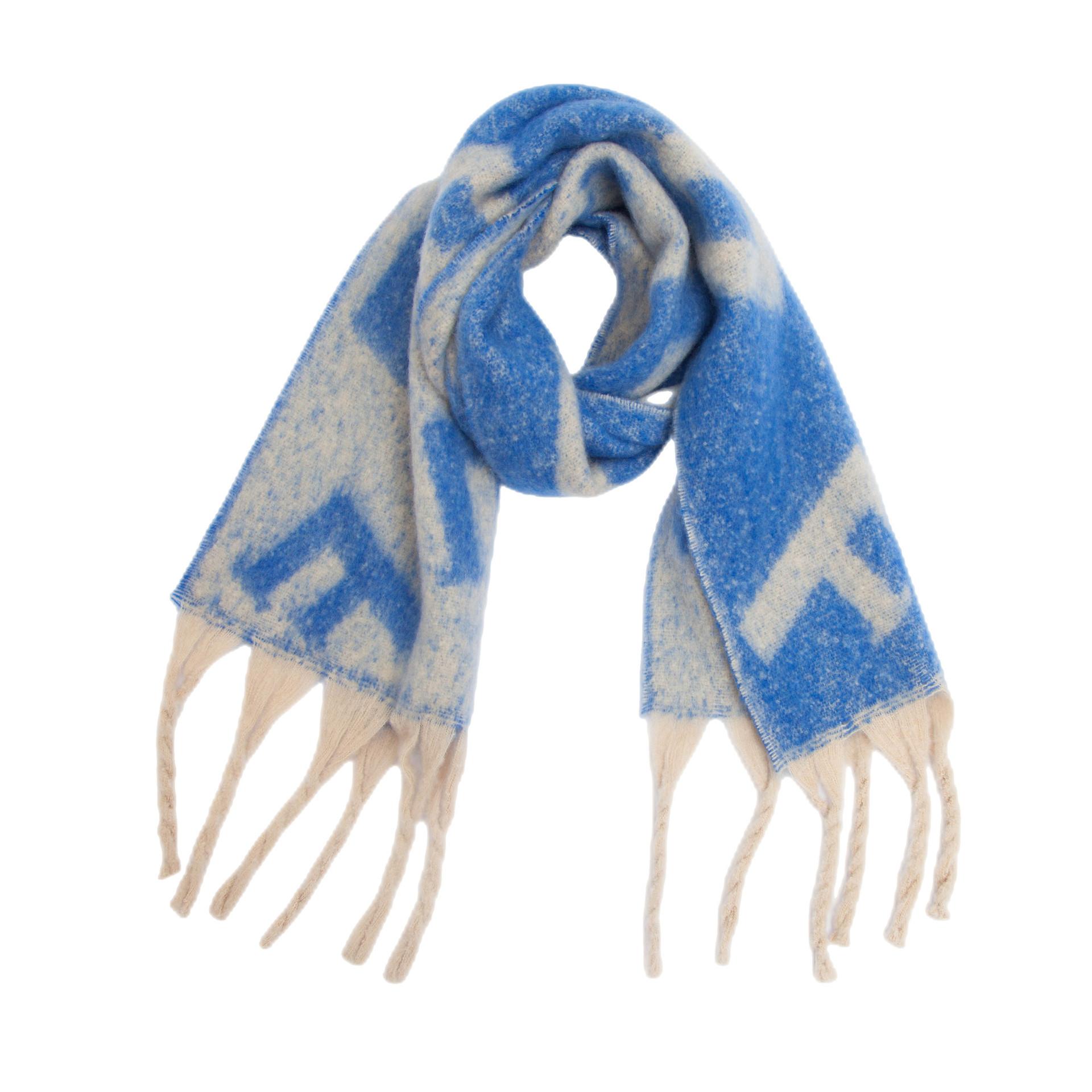 Женская теплая шаль — фото 12