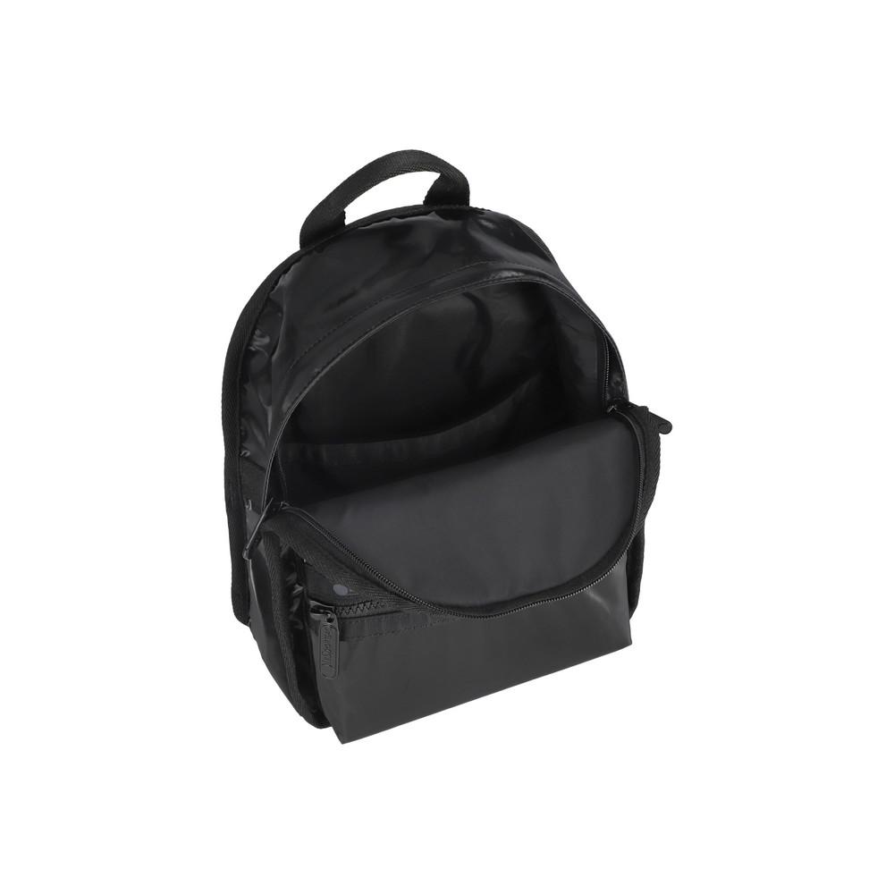 Lesportsac Black Shine Mini Root Backpack [1580.M135]