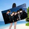 Kpop CORTIS Microfiber Printed Beach Towel Mountain Climbing Yoga Beach Swimming Running Absorbent Soft Towel