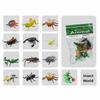 12PCS Mini Mini Dinosaur Action Figure Multicolor Safari Animal Toys Creative Realistic Model  Toy