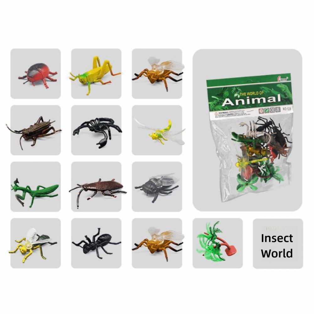12PCS Mini Mini Dinosaur Action Figure Multicolor Safari Animal Toys Creative Realistic Model Toy