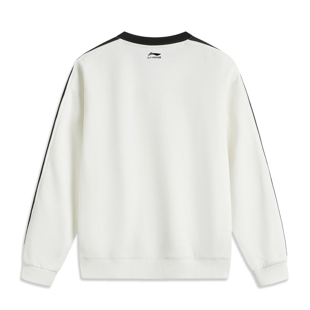 Li Ning Sports Fashion Collection Sweatshirt Unisex Ivory AWDUB71-2