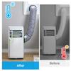 Adjustable Portable Conditioner Hose Insulation Cover with - Window Fabric for Duct