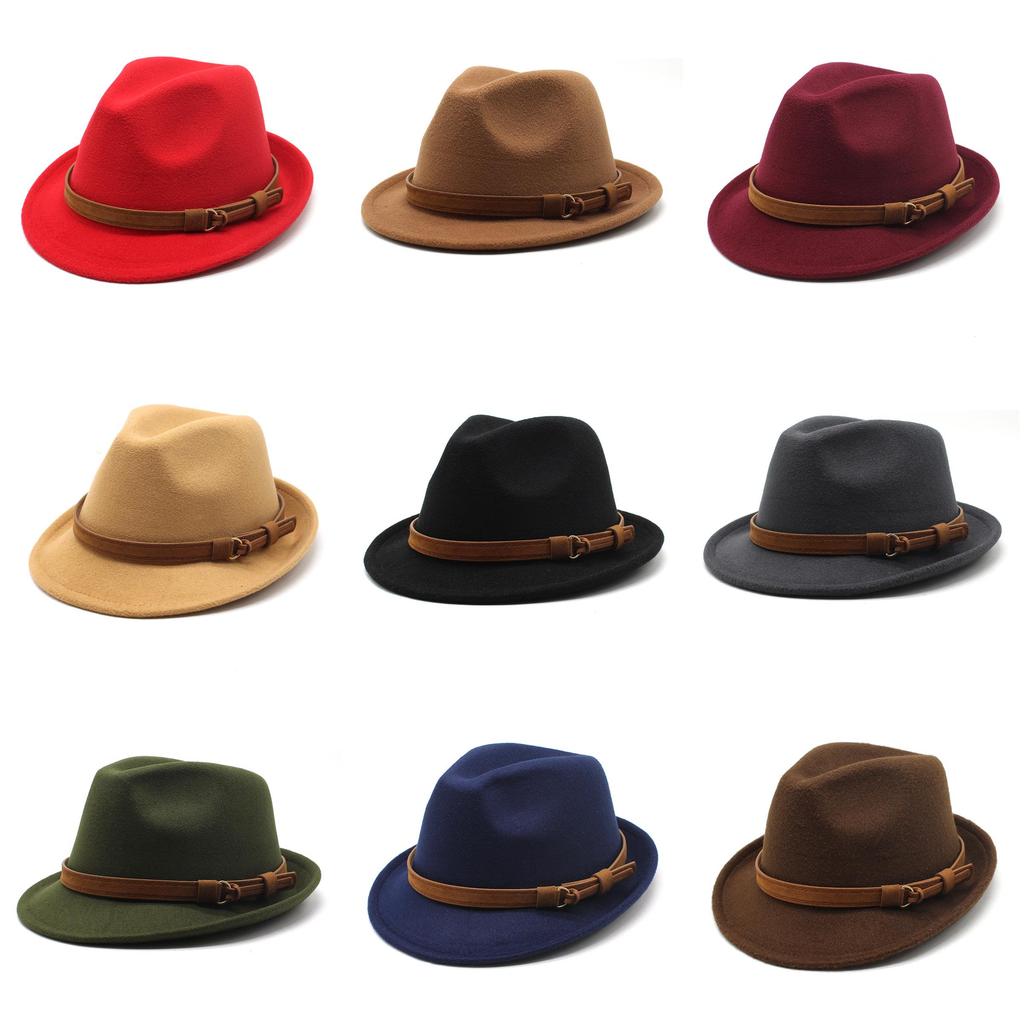 Classic Wool Felt Hat For Men And Women Summer Sun Protection Formal Style