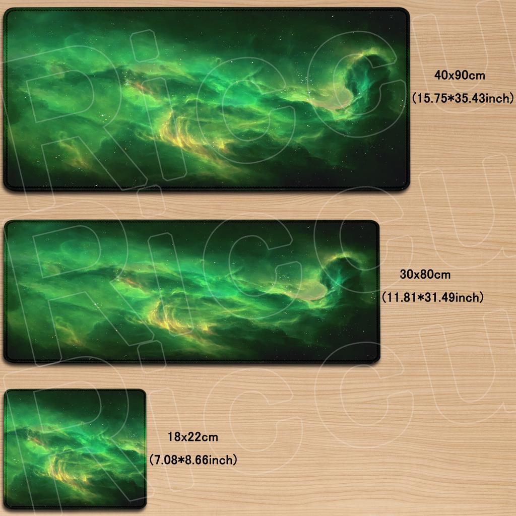 Computer Big Mousepad 40x90cm Cosmic Space Starry Sky Mouse Pad Gamer Non-Slip Carpet Xxl Laptop Durable Rubber Mouse Mat