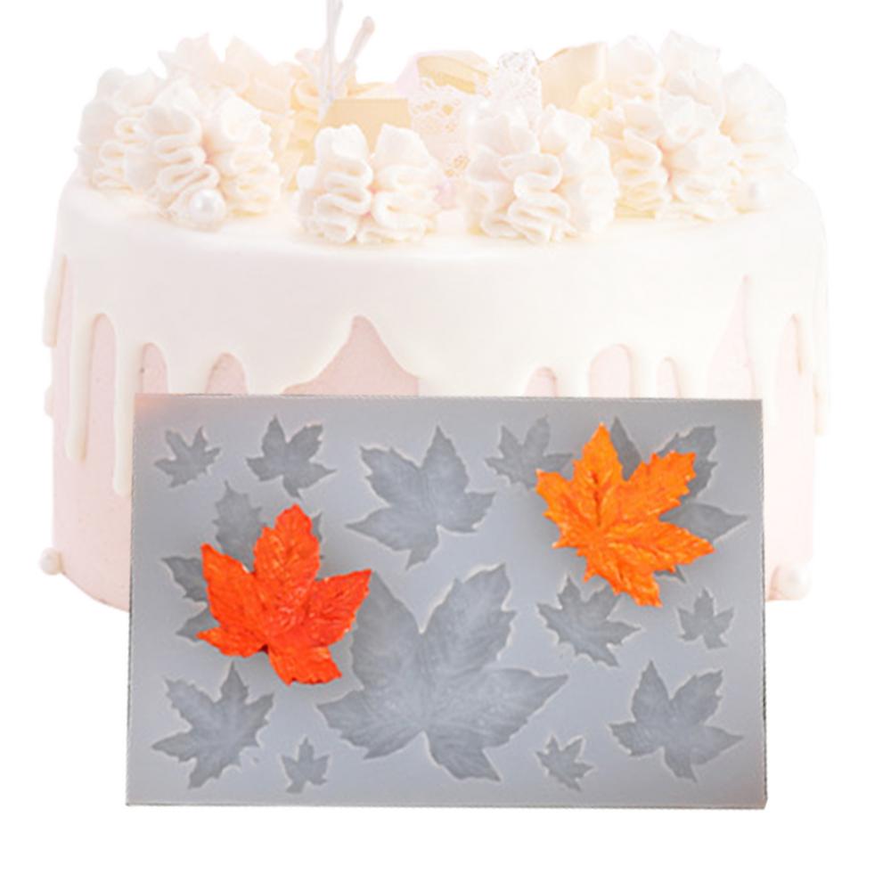 Leaves Silicone Molds 3D Pumpkin Maple Leaves Silicone Molds For Crafts Candle Making Kit Fall Decor Making Accessories For