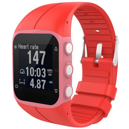 Watch Band Adjustable Waterproof Silicone Waterproof Wrist Strap for Polar M400/M430 GPS Sport