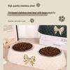 Anti-Tip Stainless Steel Pet Bowl for Cats and Dogs