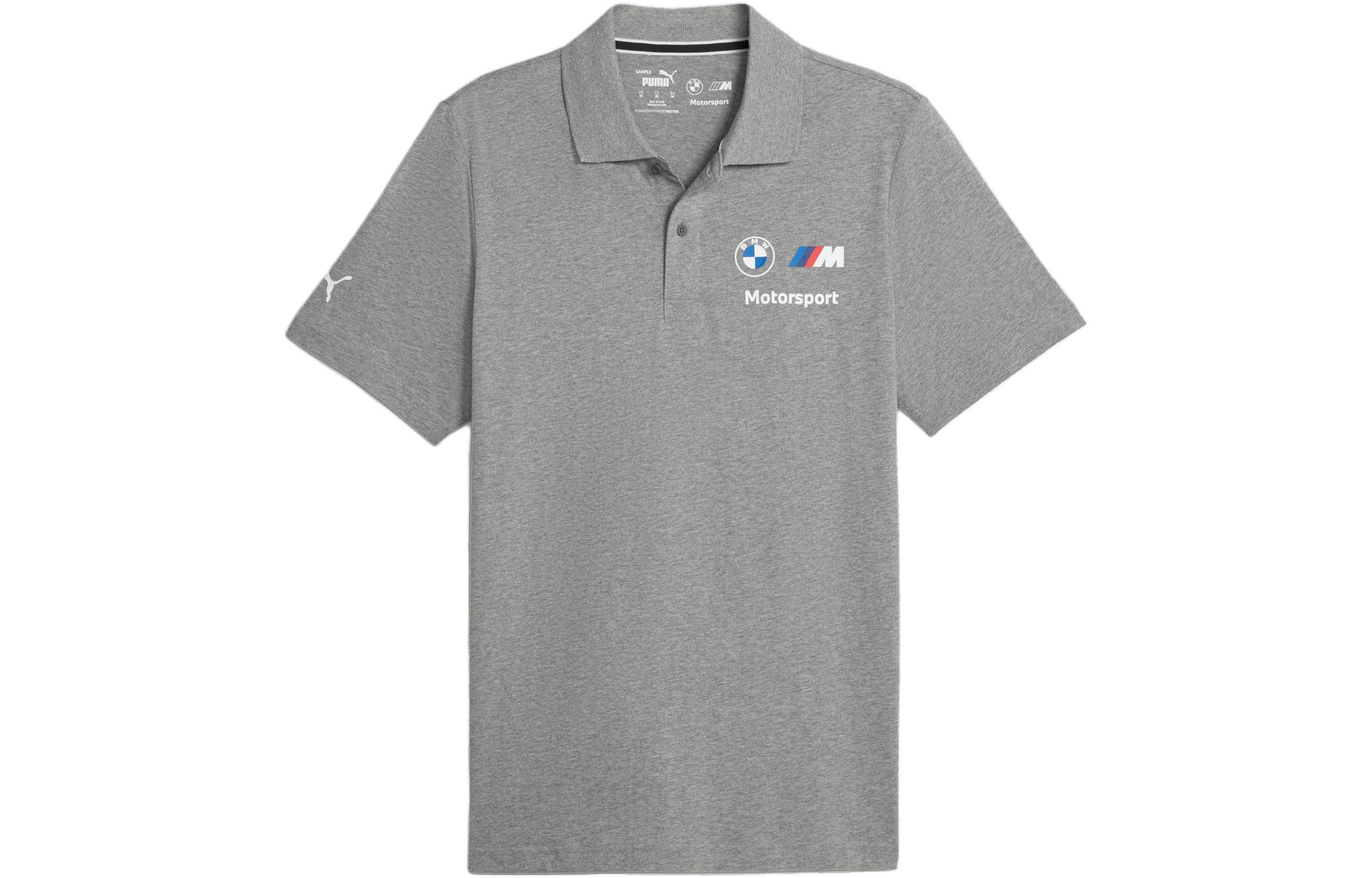 PUMA x BMW RIPLWY Polo Shirt Men s Gray 621312-03 M