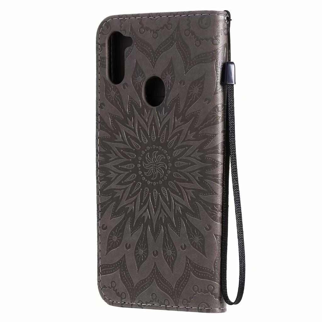 Suitable for Samsung A21S Mobile Phone Leather Case A11 Sunflower Leather Case A41 Printed Wallet Insert Card Protective Case