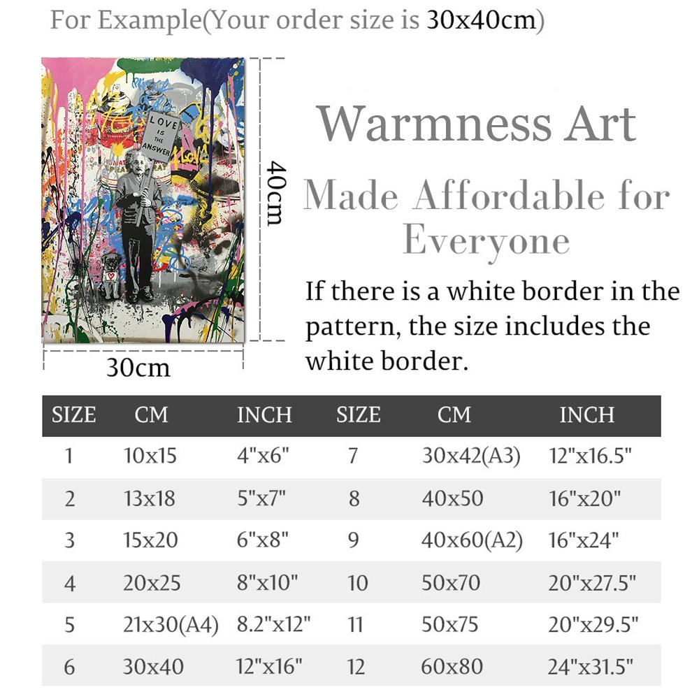 Love is The Answer Art Canvas Posters and Prints Funny Graffiti Street Art Wall Pictures for Modern Home Room Decoration Cuadros