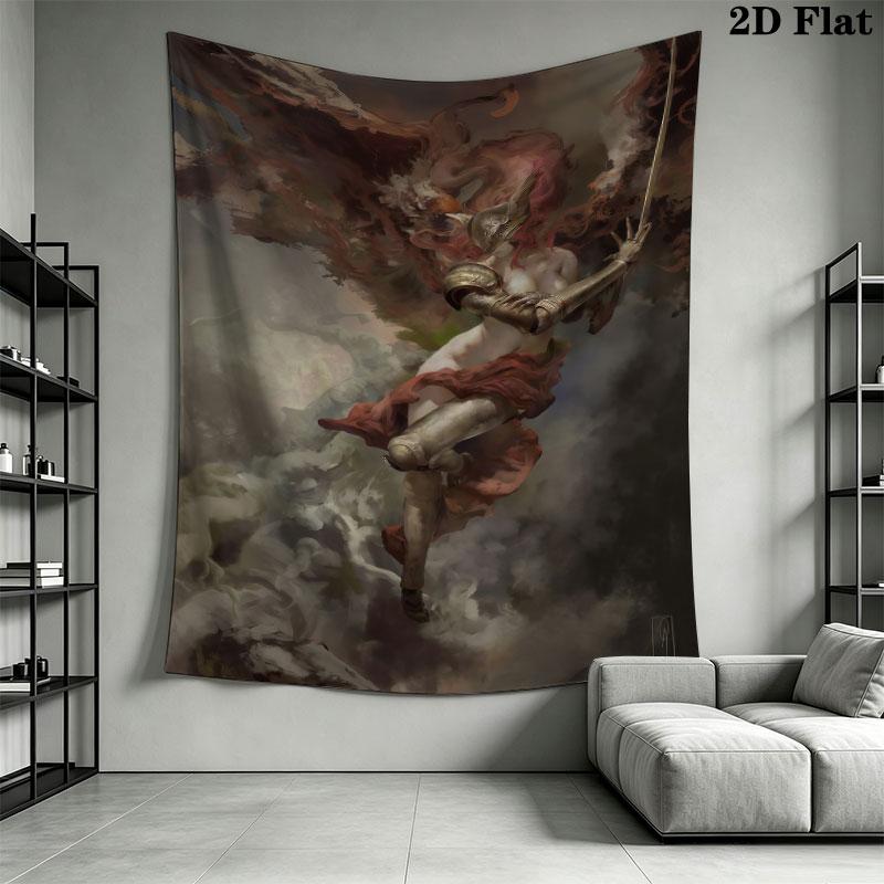 Malenia Sword Wall Hanging Printed Fabric Blanket Decorative Tapestries for Bedroom Living Room Home Decor