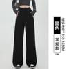 Lamb wool sweatpants women's autumn and winter new black leggings small fleece thickened Harlan sweatpants