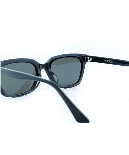 Peisyeon Black Square Dark Gray Lens Sunglasses 9051