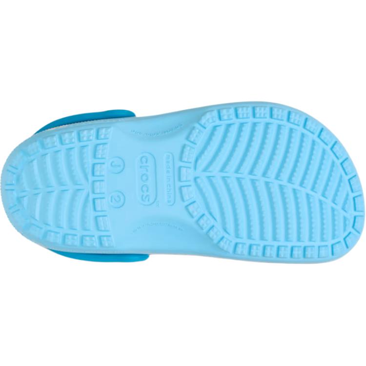 Crocs Classic Daisy Clog Comfortable Versatile Slip-Resistant Durable Low-Top Sandals Kids clogs Blue 211257-4WD
