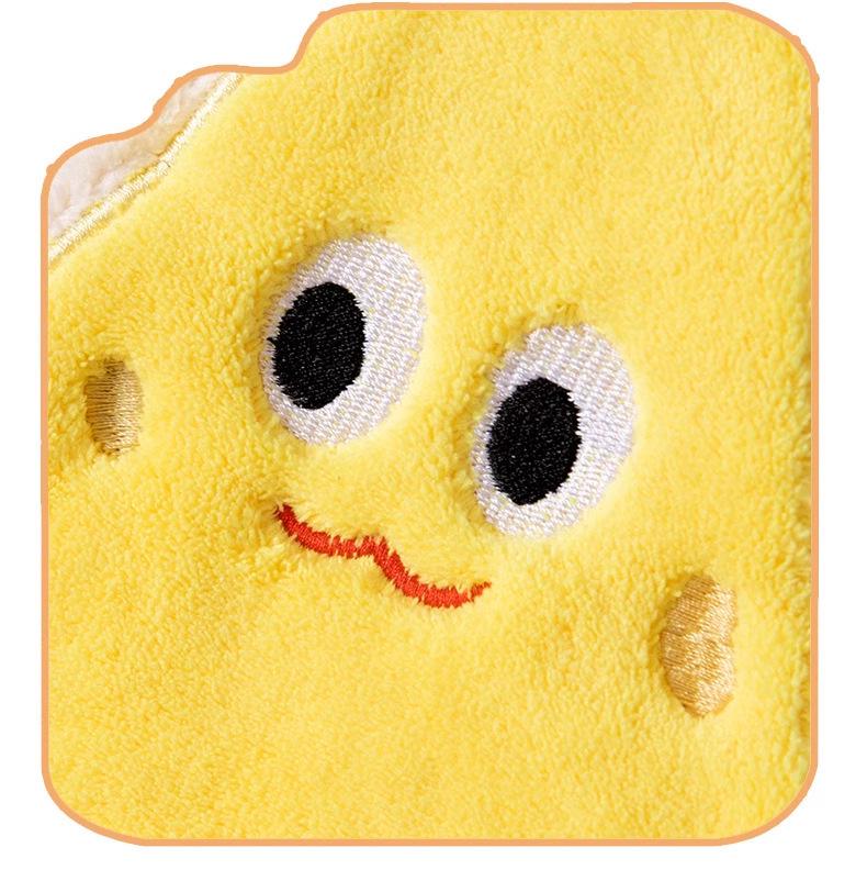 Free Shipping: Korean Style Cartoon Hand Towel - Absorbent, Quick-Drying Coral Fleece for the Kitchen