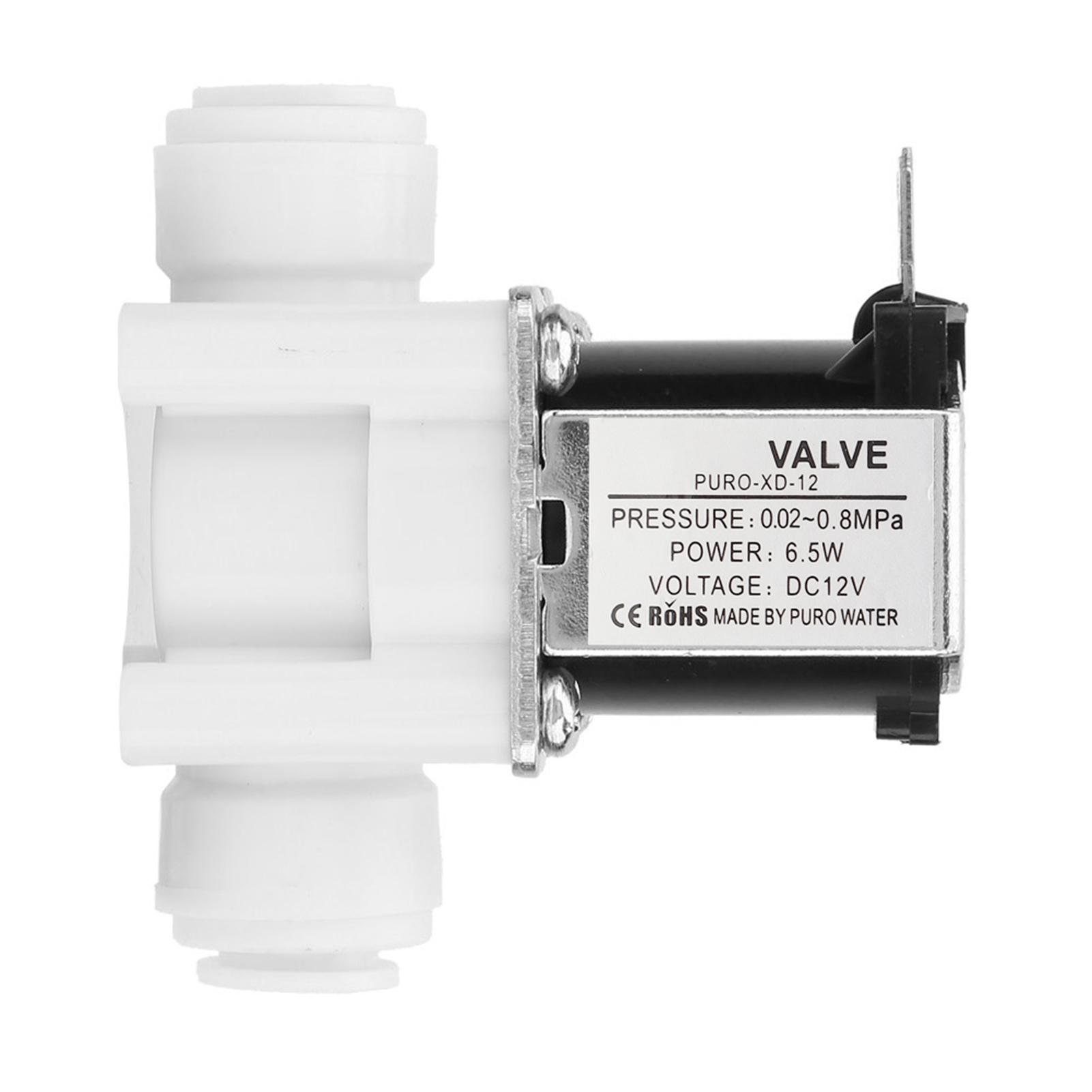 Vestidos 1Pc Dc 12V Dc Plastic Electric Solenoid Valve Quick Connect Normally Close