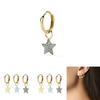 Stylish Copper Star Drop Earrings Set For Women Elegant And Fashionable Jewelry