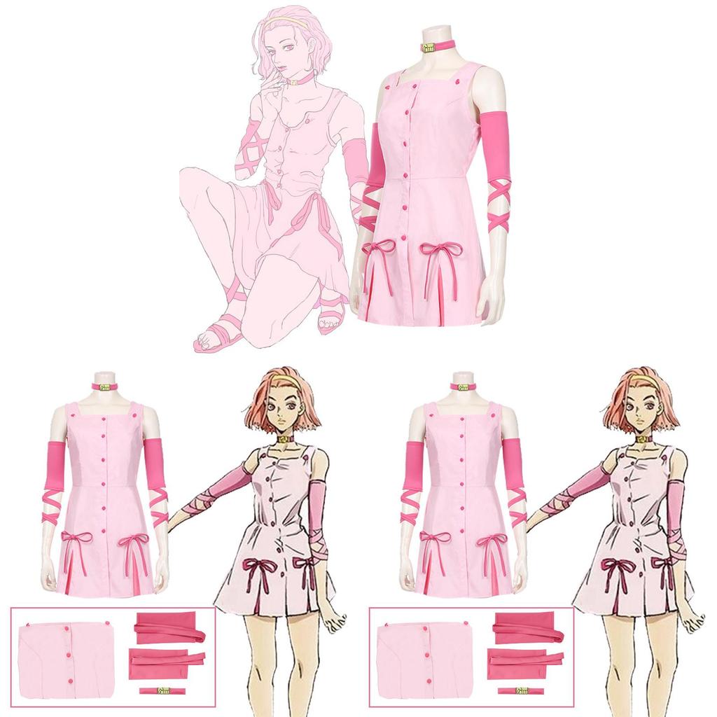 Costume Cosplay Sugimoto Reimi di Jojo's Bizarre Adventure Per Ragazze Con Tessuto in Poliestere Per Role Play Anime