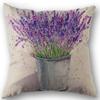 Home Decor Lavender Artistic Pattern Cushion Covers Pattern Cushion Cover Suitable For Sofa Bedroom Car Pillow Cover