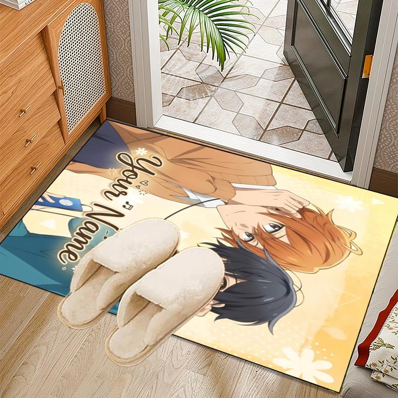 Custom Name Sasaki Miyano Rug Office Rug, Indoor Rug, Chair Rug, Living Rooms, Doormat Game Rug Home Decor Birthday Christmas Gifts