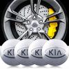 4 ks 56/60/65/68MM Pro KIA Rio Ceed Sportage Cerato Soul Sorento Picanto Optima Krytky středových kol auta Samolepka na kryt kola
