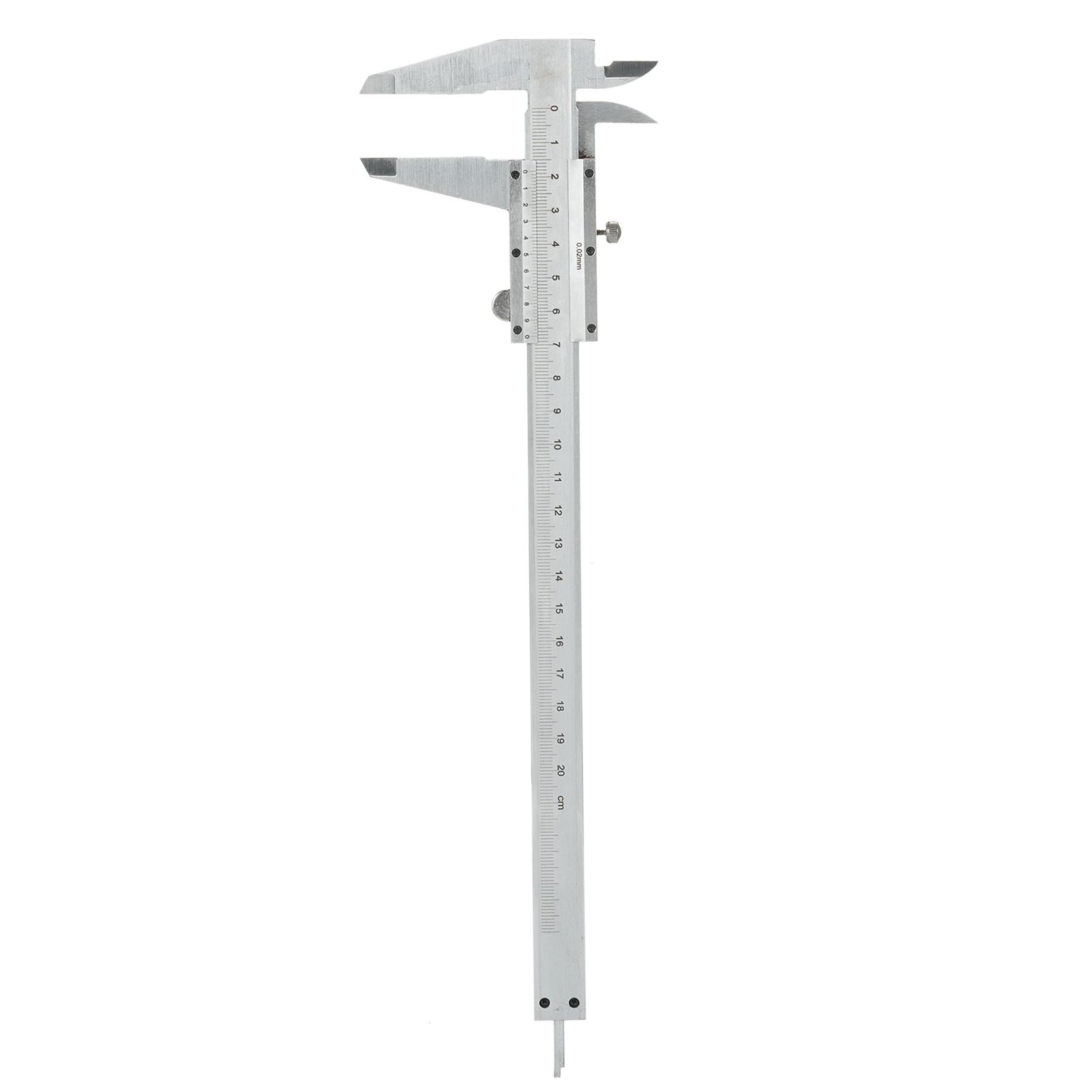 

Штангенциркуль с нониусом, штангенциркуль из углеродистой стали, измерительный инструмент 08 дюймов 0200 мм 0,001 мм, высокоточный штангенциркуль серебряный