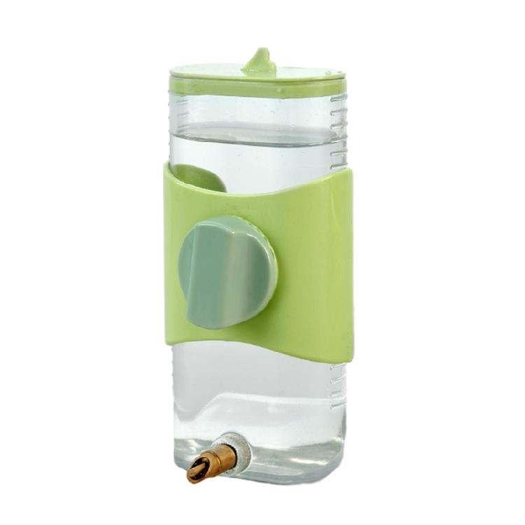 

Pet Drinking Bottle Plastic Water Drinking Bowl for Parrot Pet Water Dispenser зелений