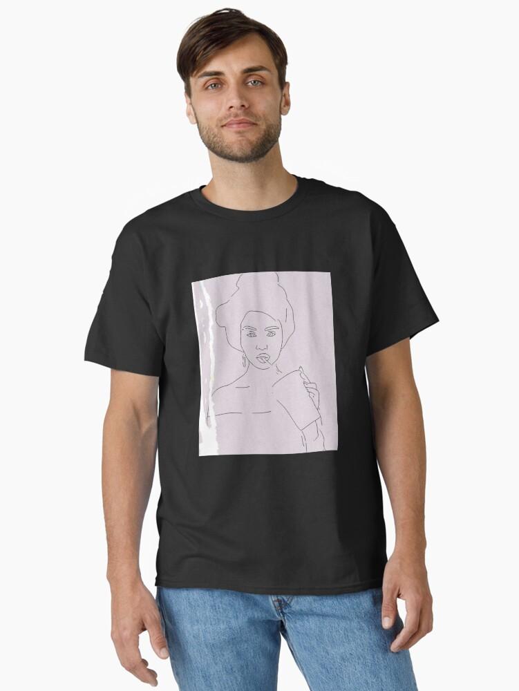 Selena Gomez Coffee Drawing Classic T-Shirt