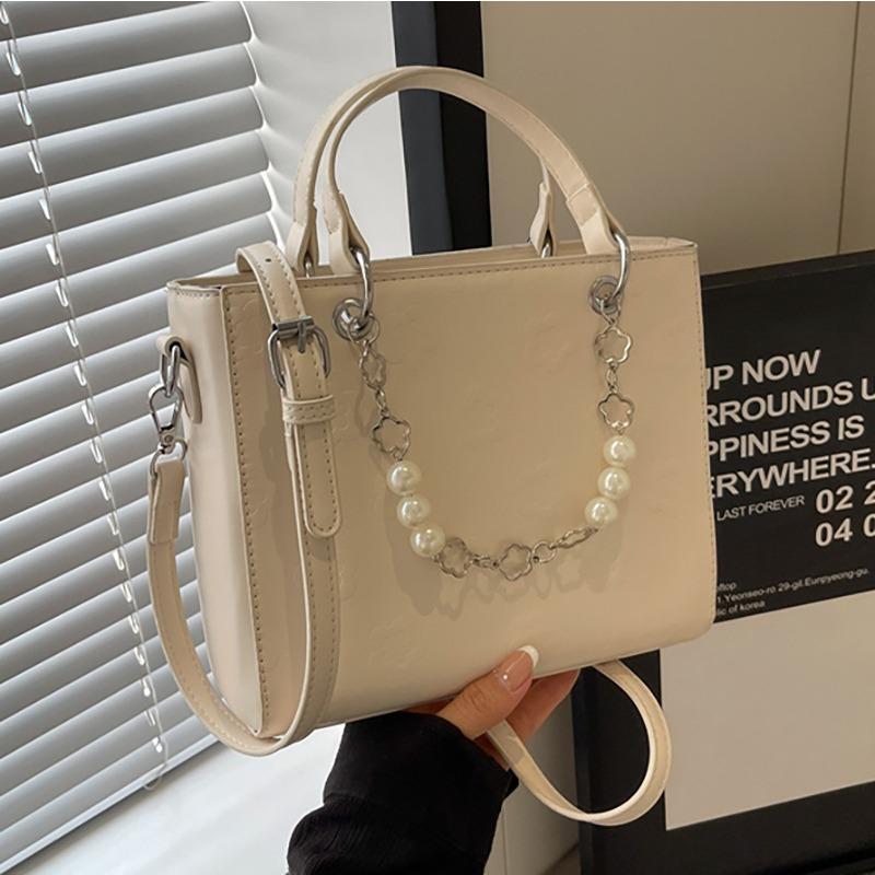 New Pearl Chain Handbag Messenger Tote Bag