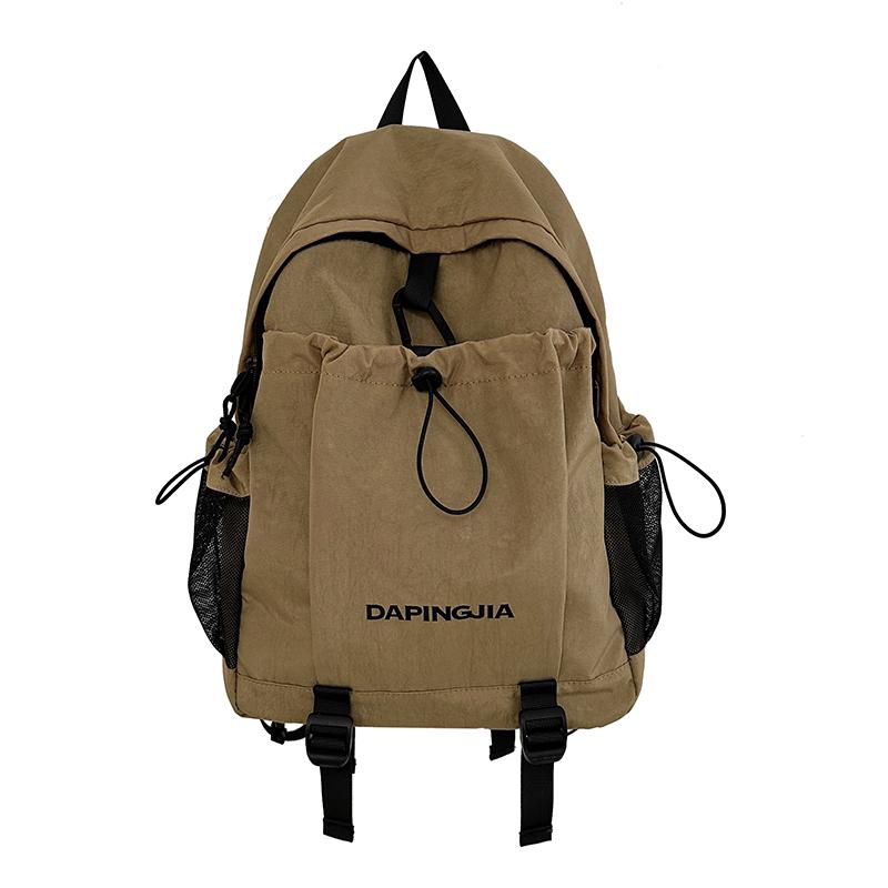 Student School Bag Women's Durable Backpack Men's Letter Print Backpack