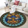 Bee Honey Glass Round Area Rug Under Office Chairs Bedroom Living Room Home Decor