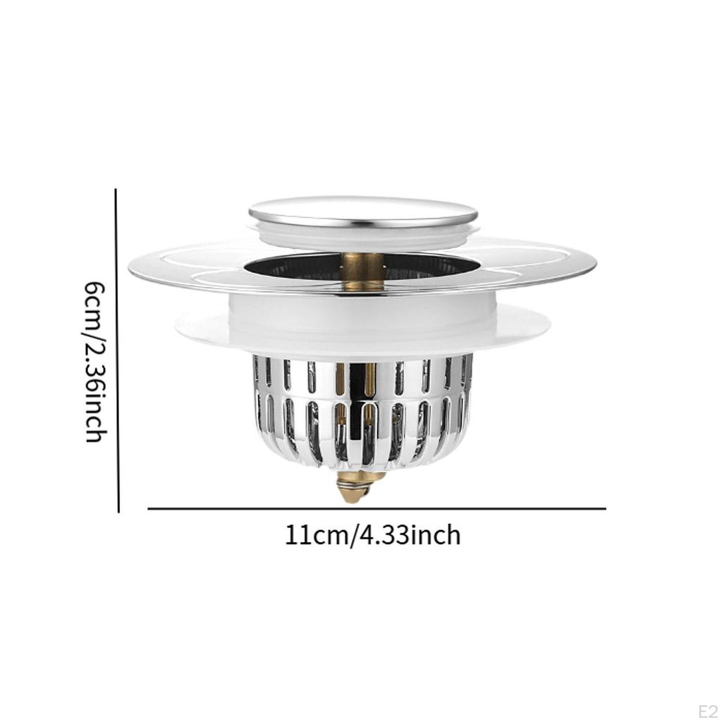 Küchenspüle Abfluss Sieb Stöpsel Drucktyp Rostbeständig Robuster Kern Spülen Waschbecken