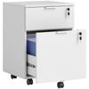 Office Pedestal, 2 Drawers, 2 Hanging File Bars, Lockable, 2 Keys, 42 x 40 x 60 cm