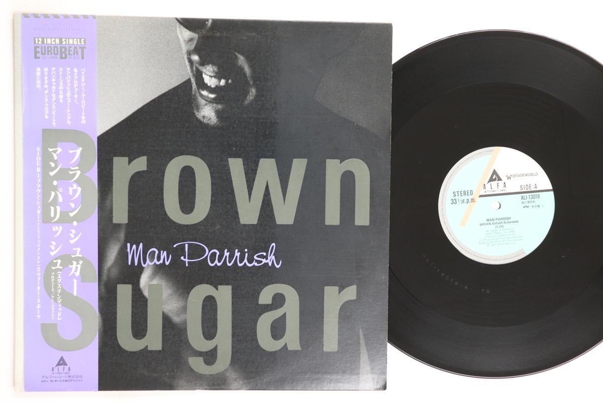 

12inch Record MAN PARRISH Brown Sugar ALI13019PROMO ALFAINTERNATION 1987 Japan Obi Dance Electronica Used