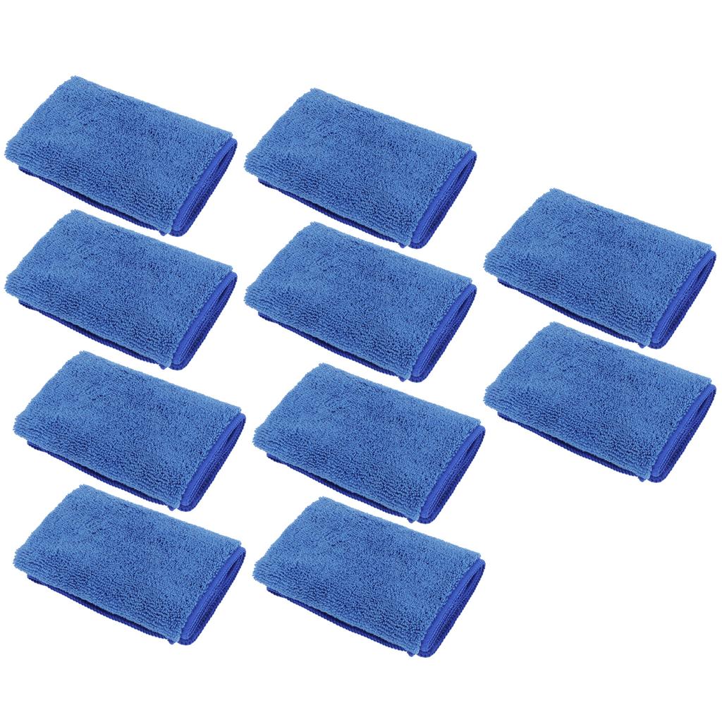 10 Stück 30x30cm Blaues Quadratisches Handtuch Saugfähiges Handtuch für Zuhause Badezimmer Sport
