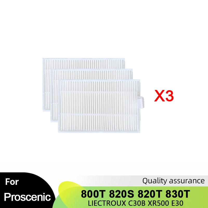 

For LIECTROUX C30B XR500 E30 Proscenic 800T 820S 820T 830T Robot Vacuum Parts Main Side Brush Hepa Filter Mop Rag Accessories