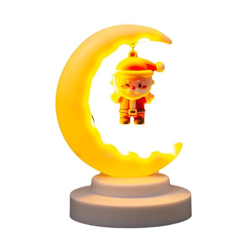 Christmas Decorations Kindergarten Christmas Gift Window Tabletop Display Santa Claus Gift Moon Night Light