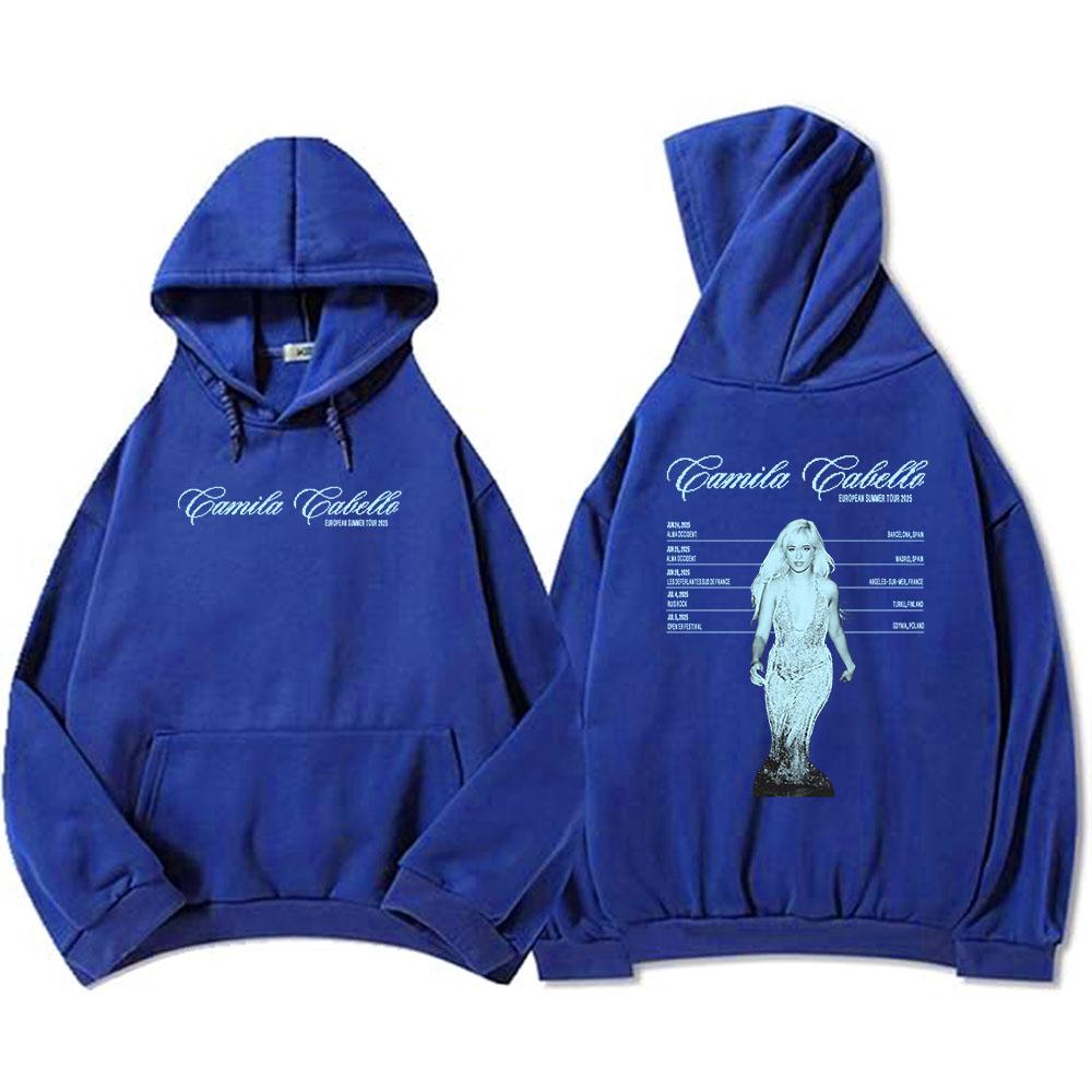 Camila Cabello Yours.C Tour 2025 Hoodies Langarm Fleece Herren/Damen Sweatshirts Grafik Kleidung Tasche Kapuzenpullover Männlich