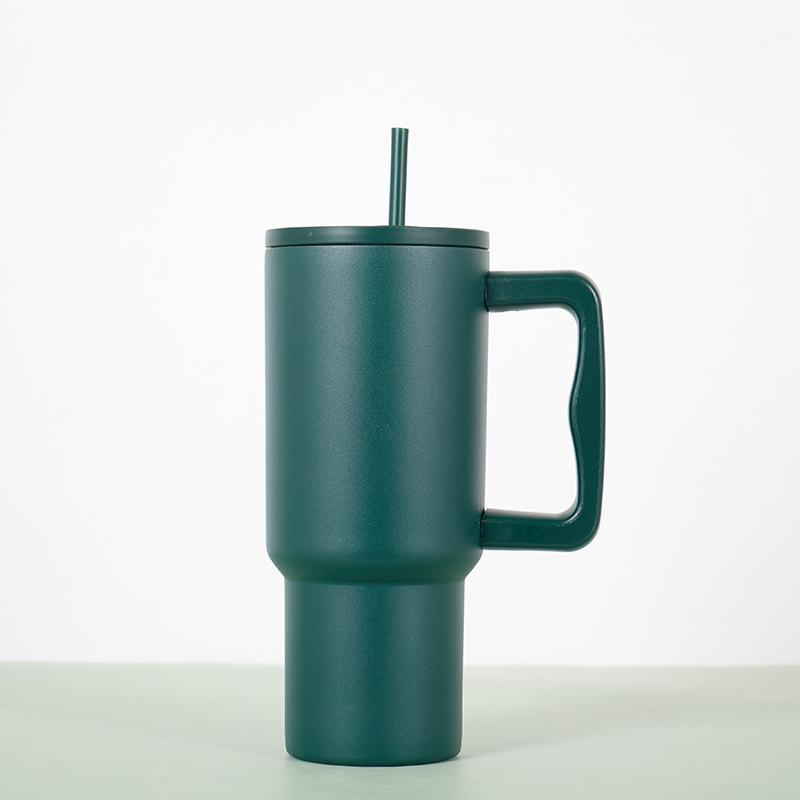 

Third-Gen 40oz Car Cup with Handle & Straw - Large Capacity Ice King 40oz