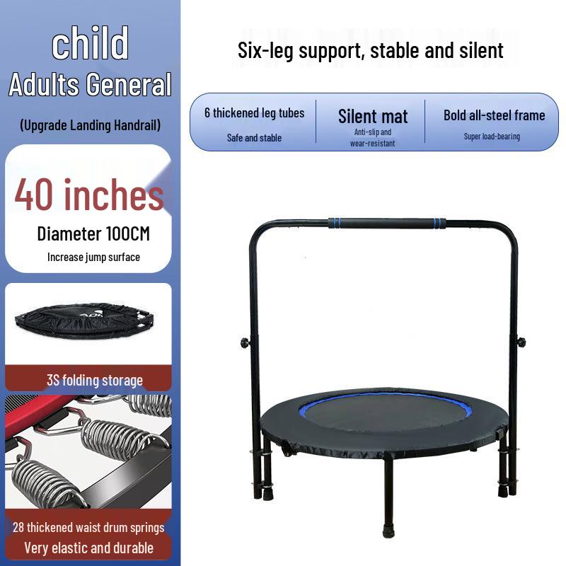 Binnenshuis Fitness Trampoline voor Kinderen & Volwassenen - Springbed met Veren