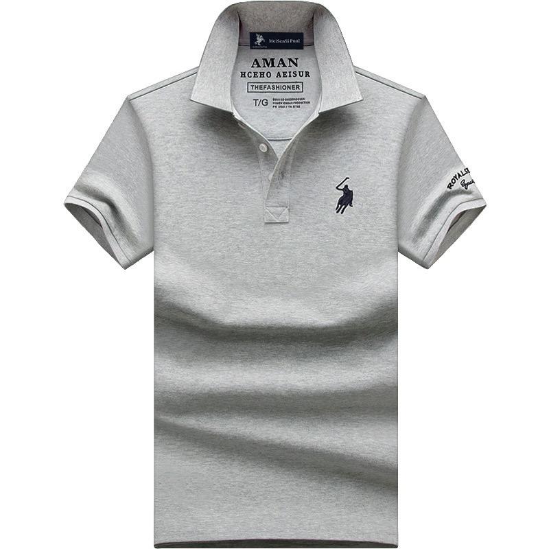 STORN Herren Poloshirts Kurzarm Business Casual Herren T-Shirts Stickerei Mann T-Shirts