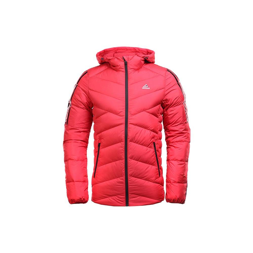 Adidas Jackets Men`s Red Hooded Moderate