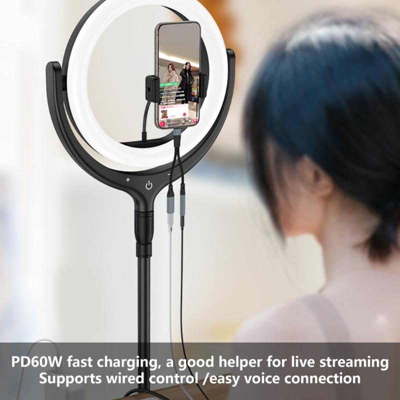 USB C To 3.5mm Headphone And Charger Adapter Type C To 3.5mm Dongle Cable PD60W Fast Charging and Audios Cord 14cm