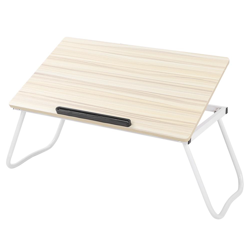 

Bed Desk Foldable Small Home Laptop Computer Notebook Stand White Maple Color A1‑1