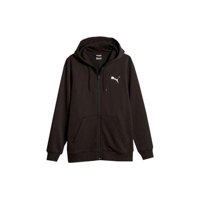 Back Letter Print Full Zip Hoodie Men Tops Black 678377-01