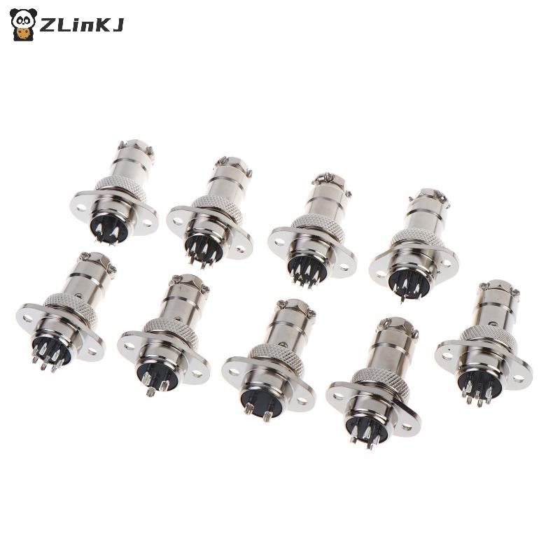 GX16 Square Flange Aviation Plug Socket Male Female 2 to 10 Pin Connector for Instrumentation Cabling Solution