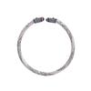 New Tang grass pattern couple bracelet silver-plated roll grass pattern enamel painted gold solid bracelet New Chinese Qixi Festival gift