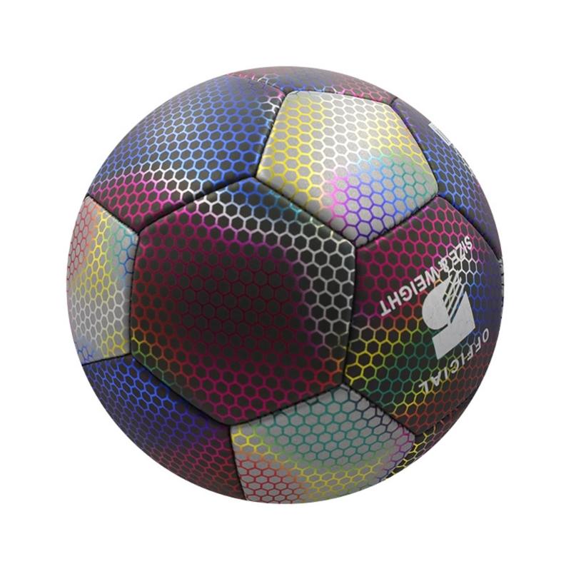 

Outdoor Sports Reflective Football Indoor and Outdoor Training Balls Luminously Colorful Soccer Balls for Adult Training No. 4